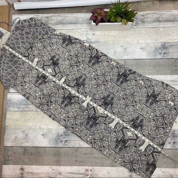 Anthropologie Vanessa Virginia Takisha Maxi Dress black and cream size 6 - Picture 8 of 16